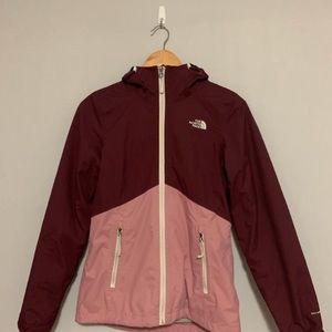 2 in 1,Magenta The North Face womans zipper jacket